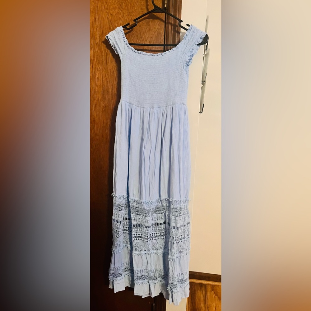 Taylor and Sage Baby Blue Maxi Dress